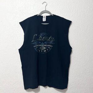 Liberty motorcycle tank top blue size XXL